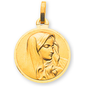 Medaille Dolorosa Gelbgold 750 14mm