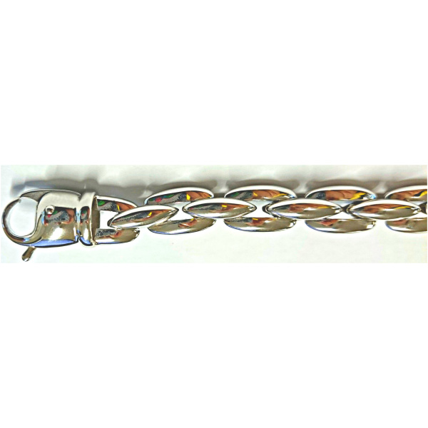 Collier Anker carré Weissgold 750 Handarbeit 45cm