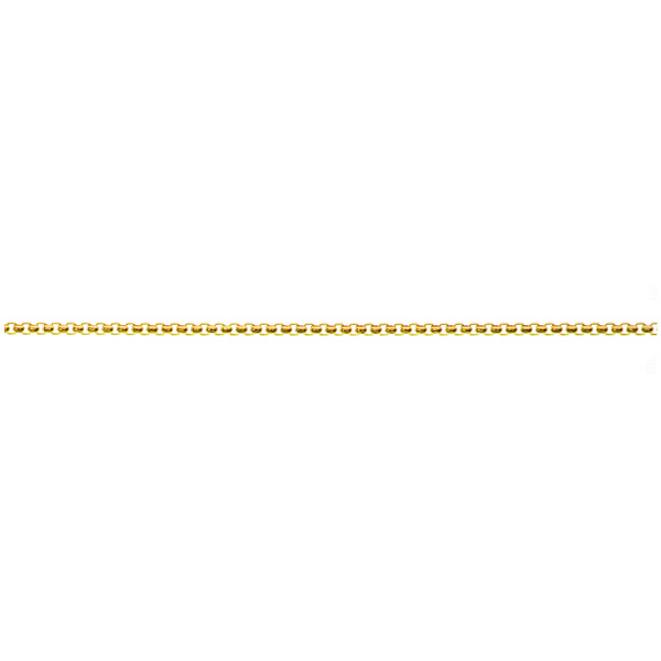 Venezianer rund diamantiert Gelbgold 750 ca. 1.4mm 50cm