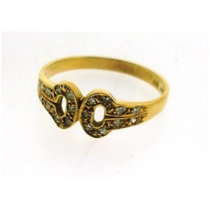 Ring 750 mit 18 Brill.