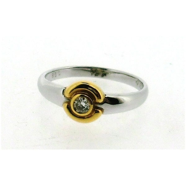 Ring bicolor 750 Brill.