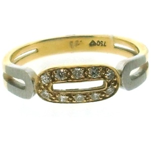 Ring 750 GG/WG 10 Brill