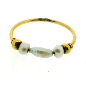 Ring 750 GG mit Biwa Perlen