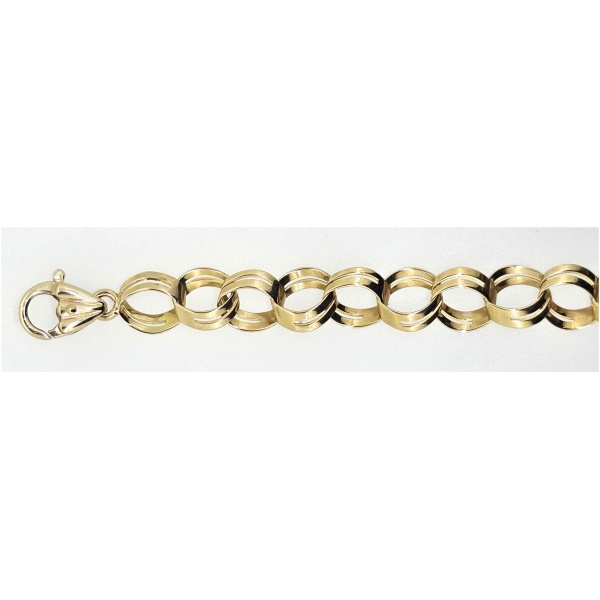 Armband Gelbgold 750, 9.3mm, 19cm