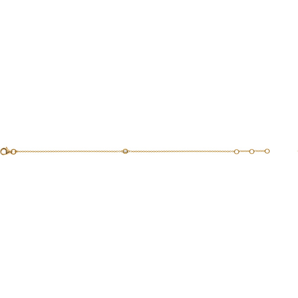 Armband Spiegelanker Gelbgold 750 19cm mit 1 Brill. H SI 0.05ct.