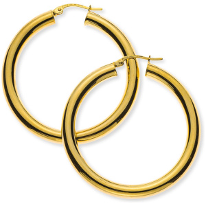 Kreolen Gelbgold 750, Runddraht D: 38mm B: 4mm