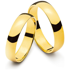 Trauring Gelbgold 750 5mm Grösse 67