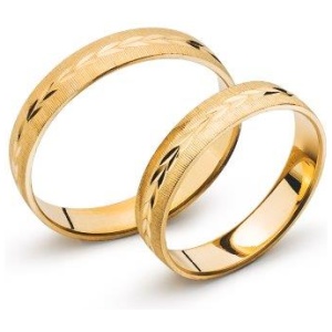 Trauring Gelbgold 750 Grösse 46 ca. 4mm