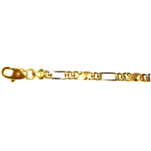 Carrera/Figaro Collier poliert/satiniert Bicolor