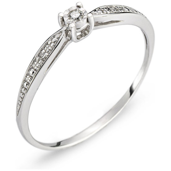 Ring Weissgold 750 mit Brillanten H SI 0.03ct.