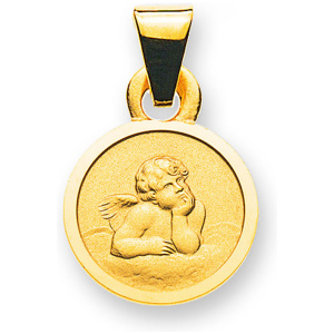 Medaille Engel Gelbgold 750 8mm