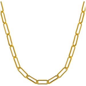 Collier Anker oval Gelbgold 750, 60cm