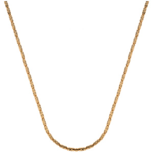 Collier Tubegeschliffen, Gelbgold 750,  45cm