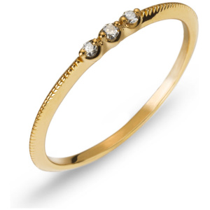 Ring Gelbgold 750 mit 3 Brillanten 0.04ct.