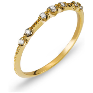 Ring Gelbgold 750 mit 7 Brillanten 0.11ct.