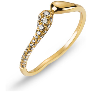 Ring Gelbgold 750 mit 34 Brillanten 0.21ct.