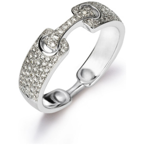 Ring Weissgold 750, mit13 Brillanten H SI 0.34ct.