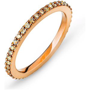 Eternity Ring Rotgold Korn Fassung 750