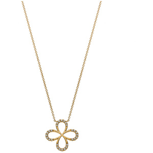 Collier Rundanker Gelbgold 750 45cm mit 28 Brill. H SI 0.10ct.