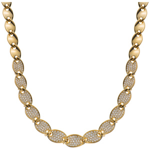 Collier Gelbgold 750 ovale Form, 45cm