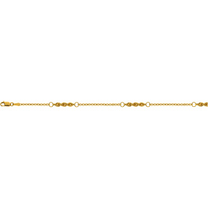 Collier Gelbgold 750, 3cm Venezianer  1.6mm, 1.5cm Kordel 3.1mm 45cm