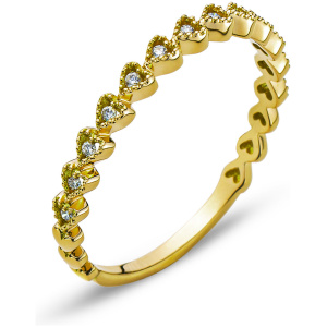 Ring Gelbgold 750 mit 13 Brillanten H SI 0.06ct.